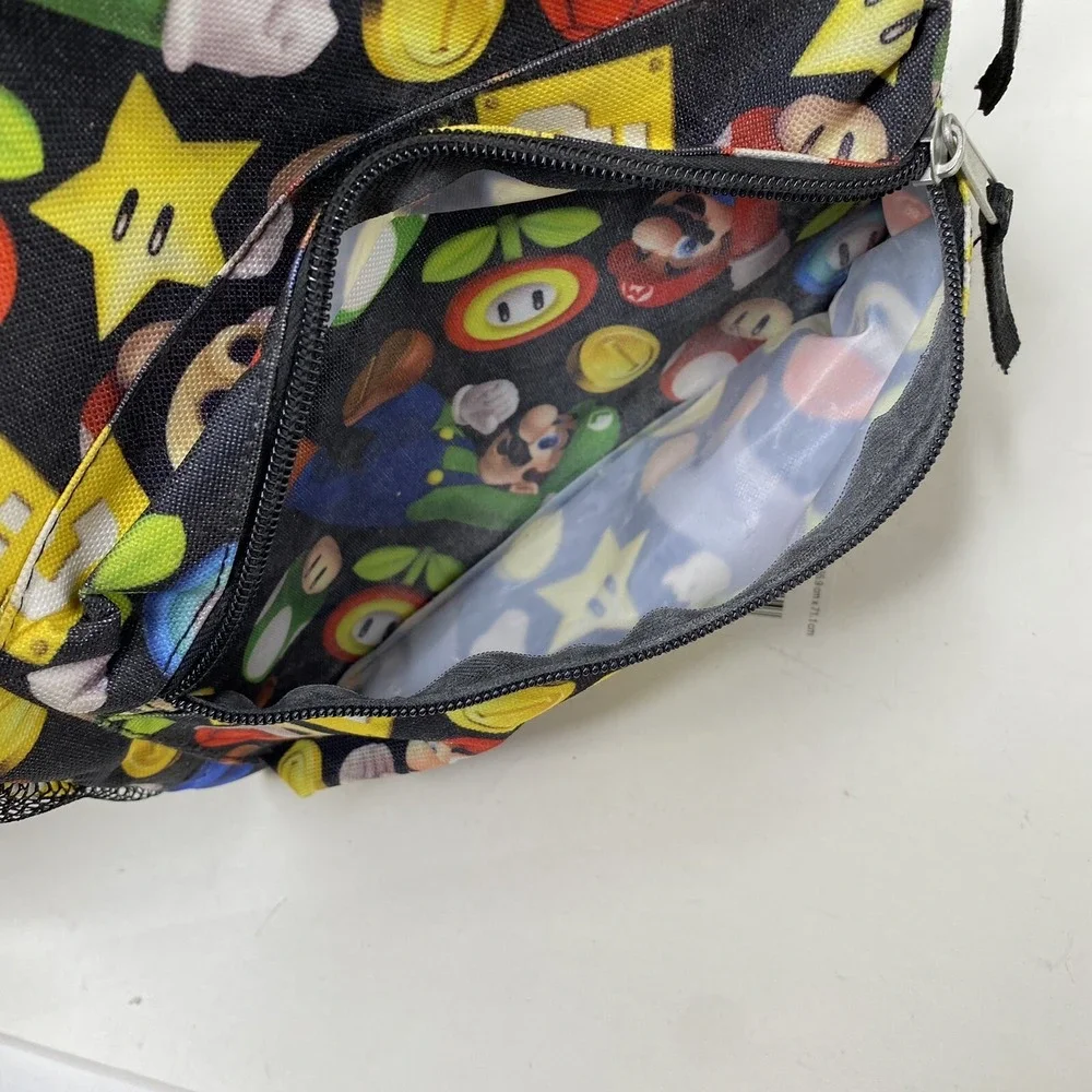 Super Mario Bros Nintendo Kids Backpack Mario Luigi Coins All Over Print 2017